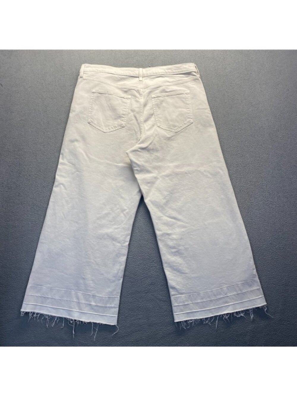 GAP High Rise Wide Leg Jeans Ecru Cream Denim Pants Women Size 20/35R - Picture 2 of 7